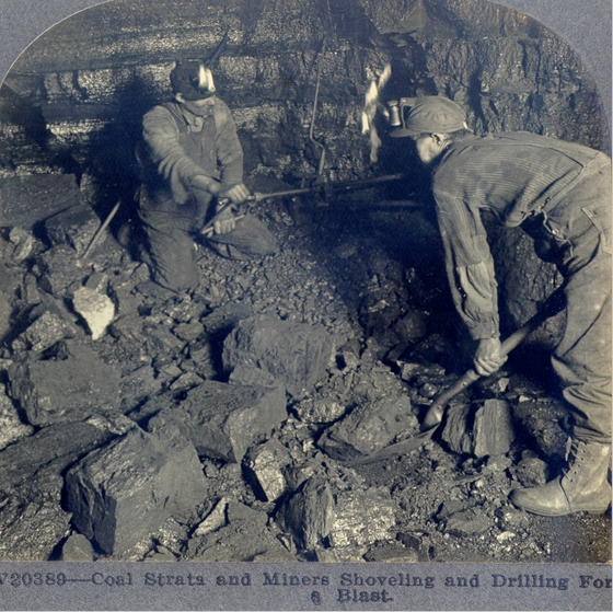 Coal Mining in PA. Photo from Mining History PA